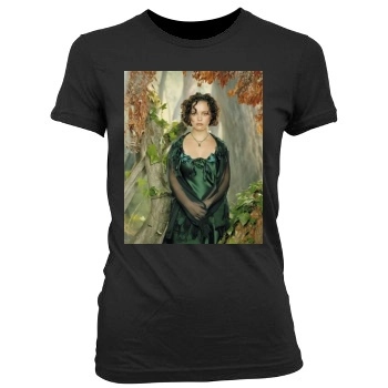 Christina Ricci Women's Junior Cut Crewneck T-Shirt