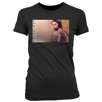 Christina Ricci Women's Junior Cut Crewneck T-Shirt