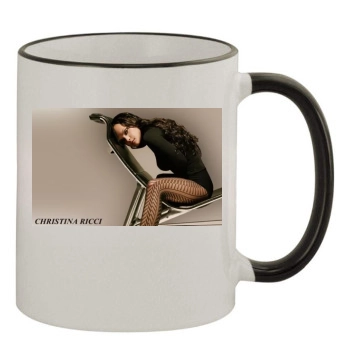 Christina Ricci 11oz Colored Rim & Handle Mug