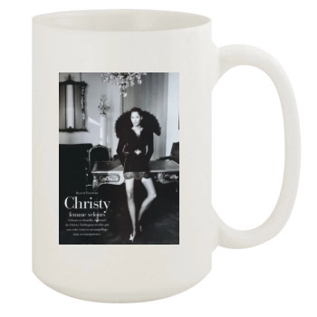 Christy Turlington 15oz White Mug