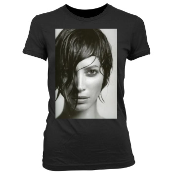 Christy Turlington Women's Junior Cut Crewneck T-Shirt