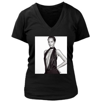 Christy Turlington Women's Deep V-Neck TShirt