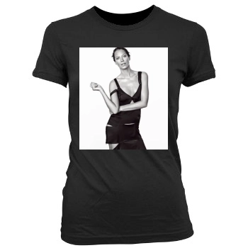 Christy Turlington Women's Junior Cut Crewneck T-Shirt