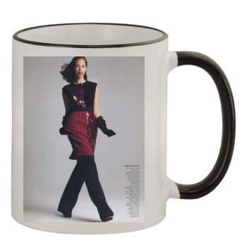 Christy Turlington 11oz Colored Rim & Handle Mug