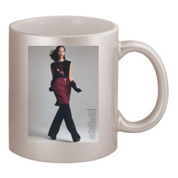 Christy Turlington 11oz Metallic Silver Mug