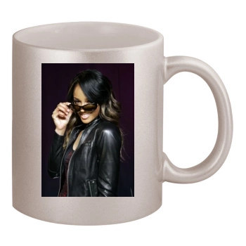 Ciara 11oz Metallic Silver Mug