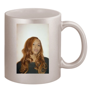 Ciara 11oz Metallic Silver Mug