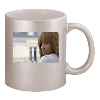 Ciara 11oz Metallic Silver Mug