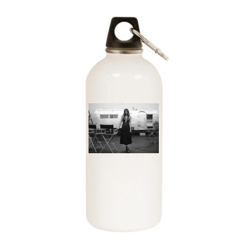 Cindy Crawford White Water Bottle With Carabiner