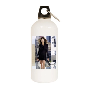 Cindy Crawford White Water Bottle With Carabiner