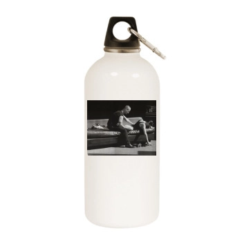 Cindy Crawford White Water Bottle With Carabiner