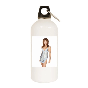 Cindy Crawford White Water Bottle With Carabiner