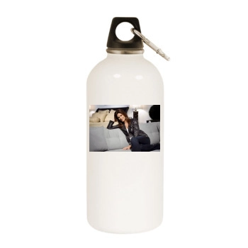 Cindy Crawford White Water Bottle With Carabiner