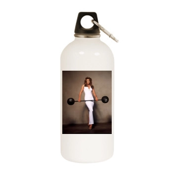 Cindy Crawford White Water Bottle With Carabiner