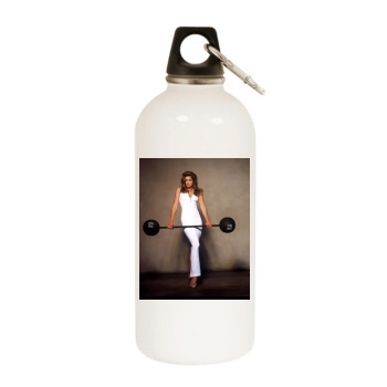 Cindy Crawford White Water Bottle With Carabiner