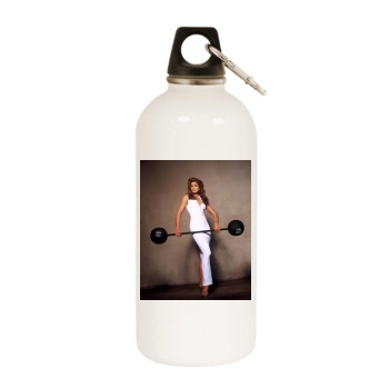 Cindy Crawford White Water Bottle With Carabiner