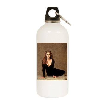 Cindy Crawford White Water Bottle With Carabiner