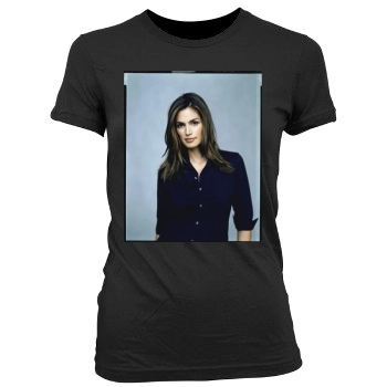 Cindy Crawford Women's Junior Cut Crewneck T-Shirt