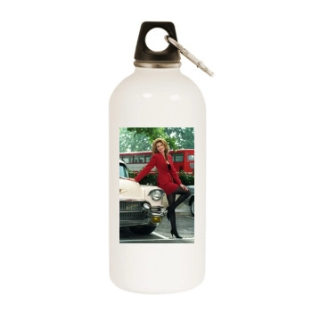 Cindy Crawford White Water Bottle With Carabiner