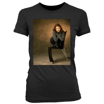 Claire Danes Women's Junior Cut Crewneck T-Shirt