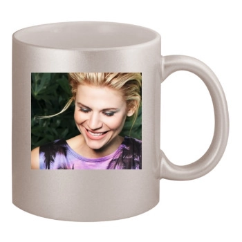 Claire Danes 11oz Metallic Silver Mug