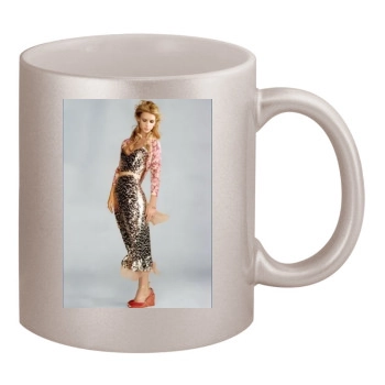 Claire Danes 11oz Metallic Silver Mug