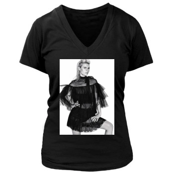 Claire Danes Women's Deep V-Neck TShirt