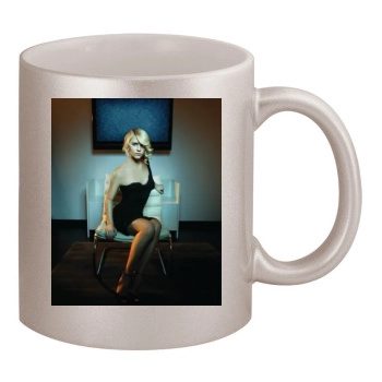 Claire Danes 11oz Metallic Silver Mug