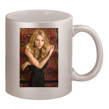 Claire Danes 11oz Metallic Silver Mug