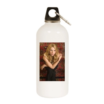 Claire Danes White Water Bottle With Carabiner