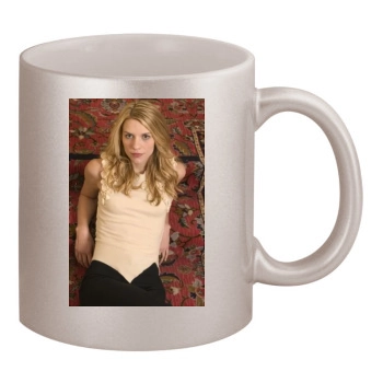 Claire Danes 11oz Metallic Silver Mug