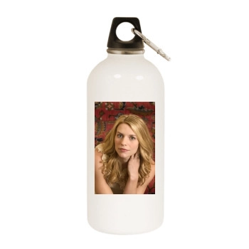 Claire Danes White Water Bottle With Carabiner