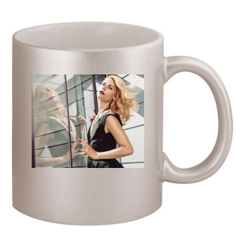 Claire Danes 11oz Metallic Silver Mug