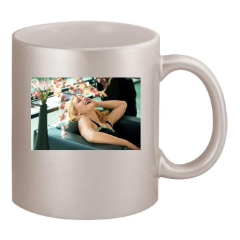 Claire Danes 11oz Metallic Silver Mug