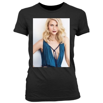 Claire Danes Women's Junior Cut Crewneck T-Shirt