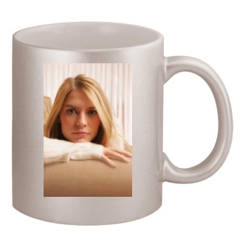 Claire Danes 11oz Metallic Silver Mug