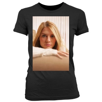 Claire Danes Women's Junior Cut Crewneck T-Shirt