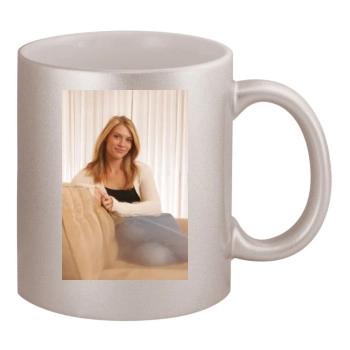 Claire Danes 11oz Metallic Silver Mug