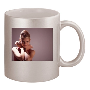 Claire Danes 11oz Metallic Silver Mug