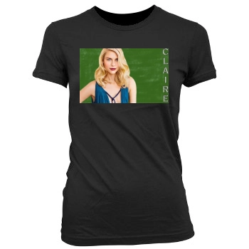 Claire Danes Women's Junior Cut Crewneck T-Shirt