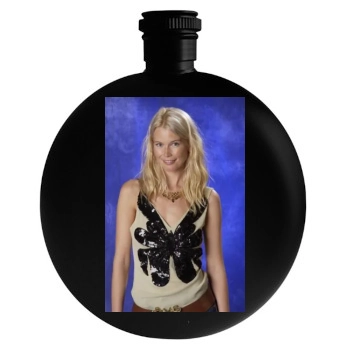 Claudia Schiffer Round Flask