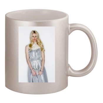 Claudia Schiffer 11oz Metallic Silver Mug