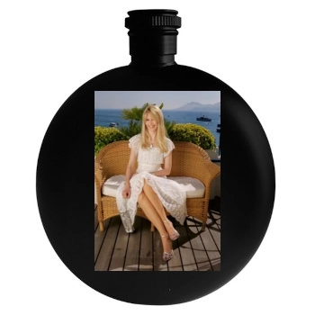 Claudia Schiffer Round Flask