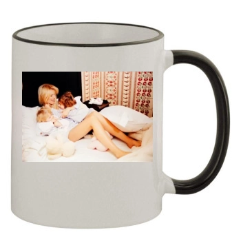 Claudia Schiffer 11oz Colored Rim & Handle Mug