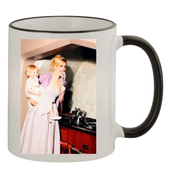 Claudia Schiffer 11oz Colored Rim & Handle Mug