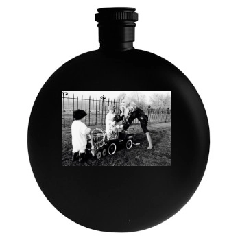 Claudia Schiffer Round Flask