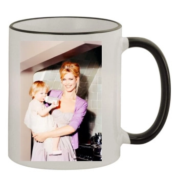 Claudia Schiffer 11oz Colored Rim & Handle Mug