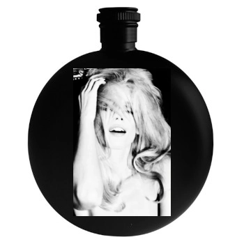 Claudia Schiffer Round Flask