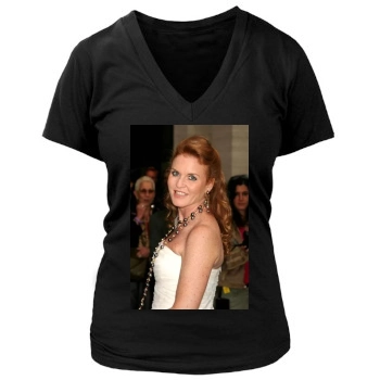 Sarah Ferguson Women's Deep V-Neck TShirt