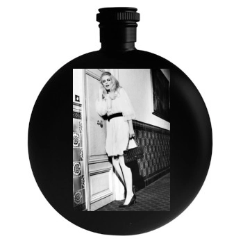 Claudia Schiffer Round Flask